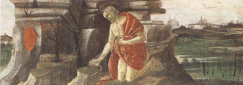 Sandro Botticelli St Jerome in Penitence